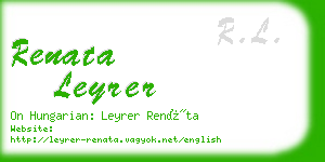 renata leyrer business card